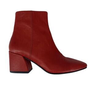 Vagabond Shoemakers Olivia Boots Leather Burnt Red Size 6
